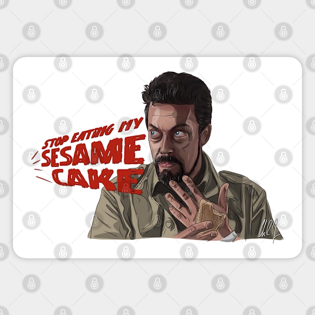 Congo: Homolka Eats Cake Magnet by 51Deesigns